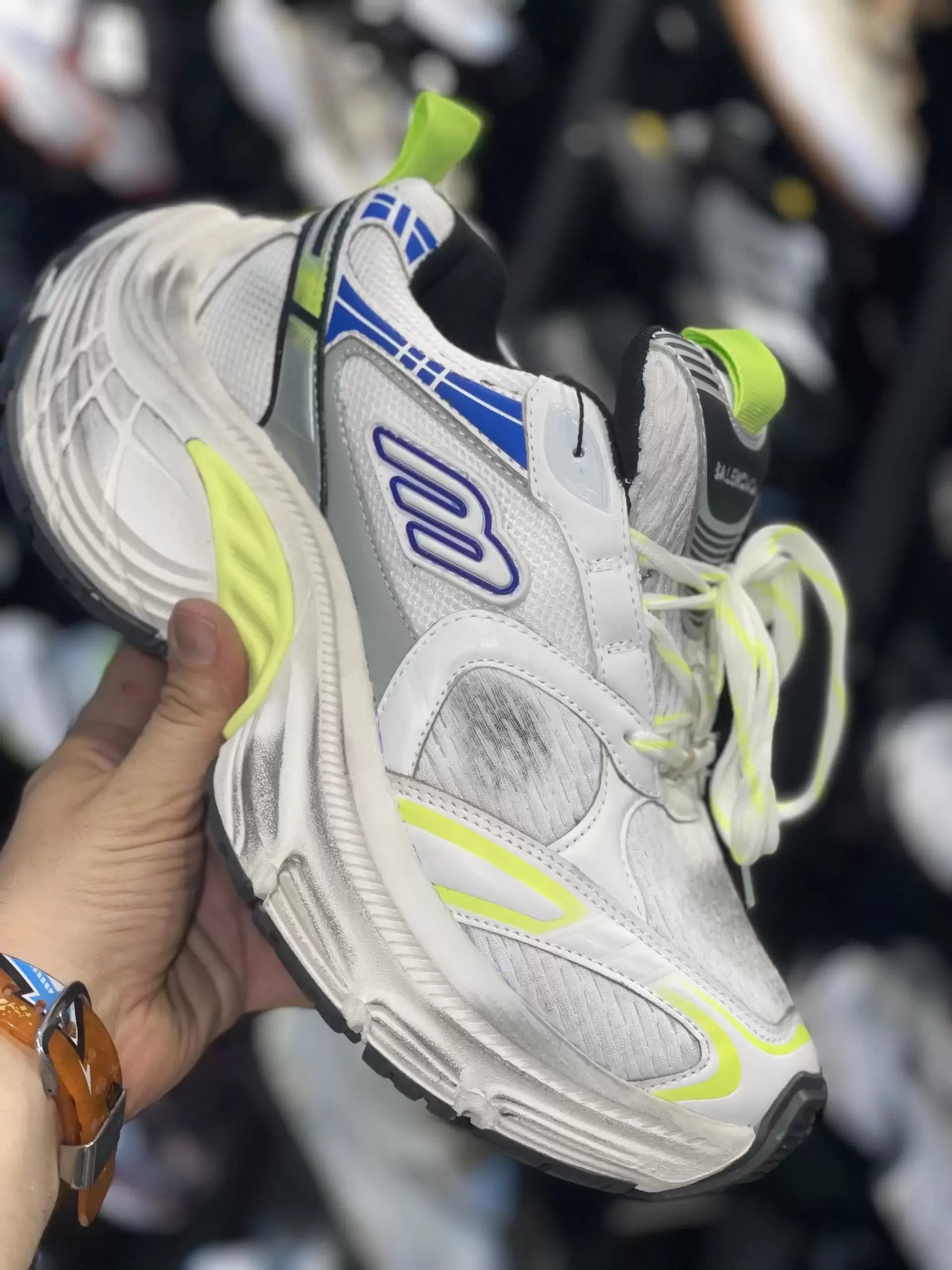کتونی مردانه بالانسیگا BALENCIAGA 10XL سفید فسفری — تصویر ۲