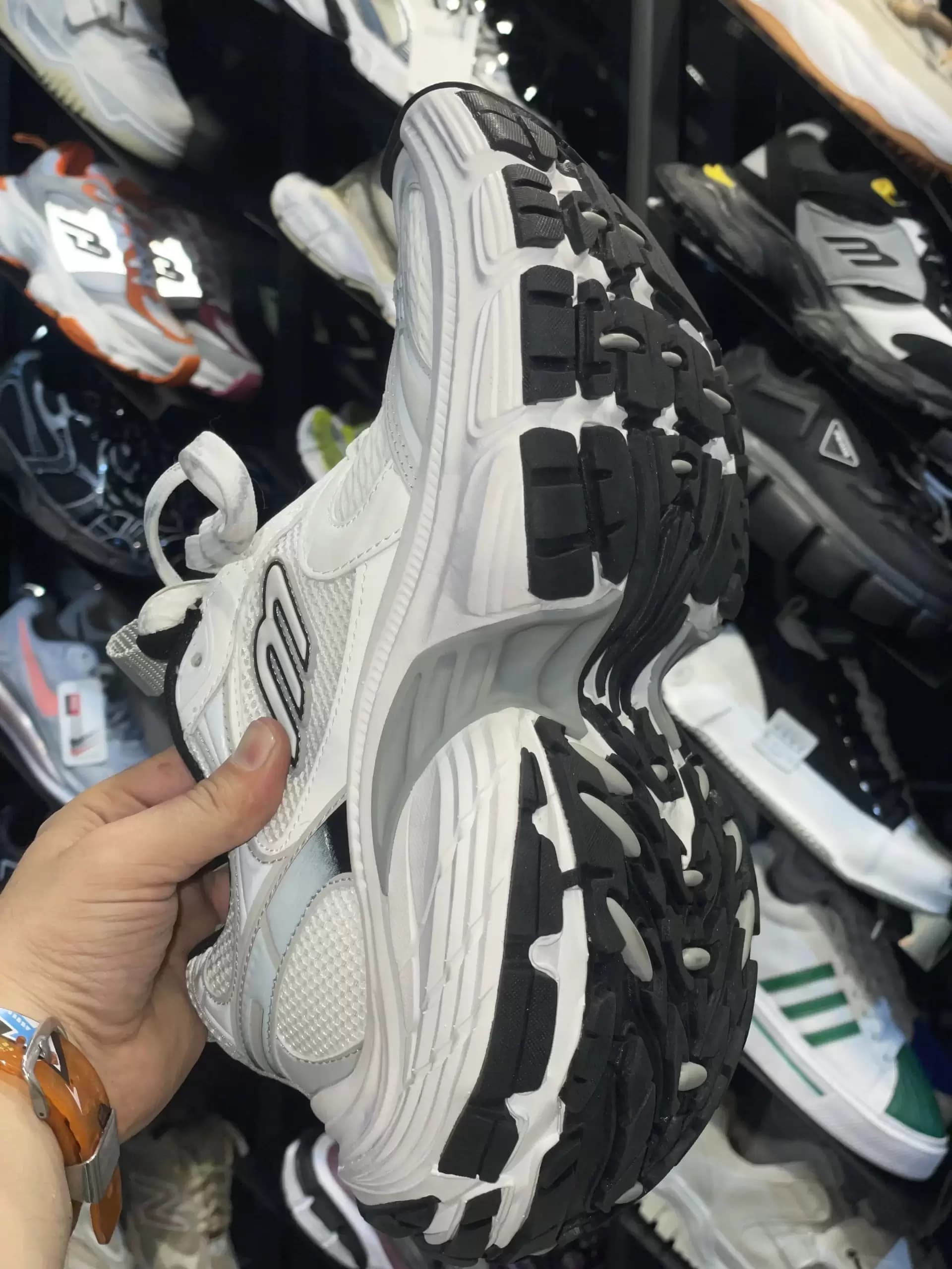 کتونی مردانه بالانسیگا BALENCIAGA 10XLقرمز سفید — تصویر ۶