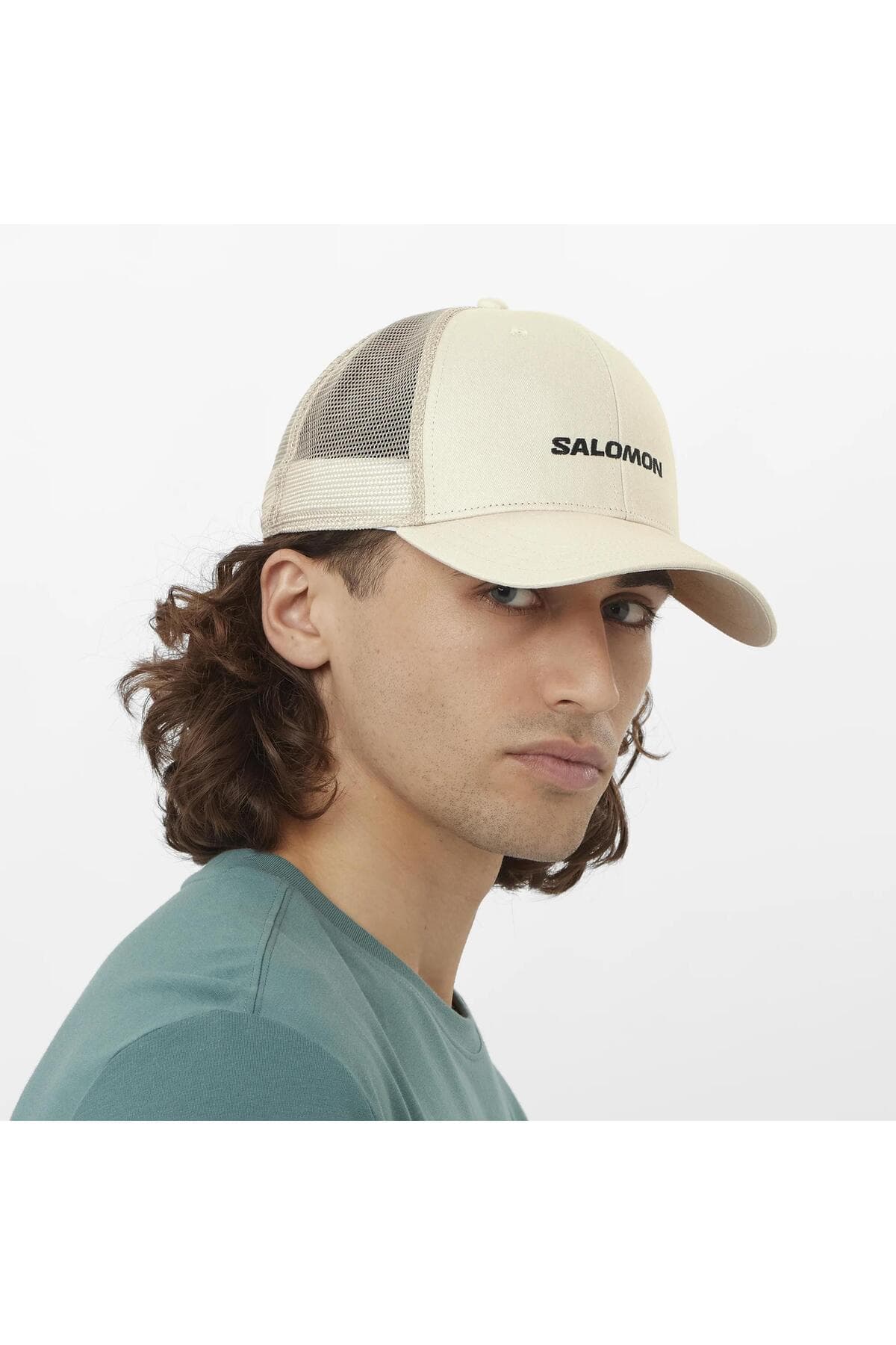 کلاه لبه دار سالومون مردانه پنبه ای بژ | Salomon LC2524800 CN — تصویر ۲