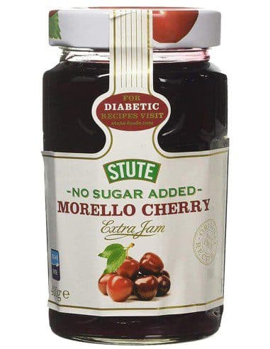 مربا آلبالو بدون قند استوت Stute No Sugar Added Morello Cherry Extra Jam