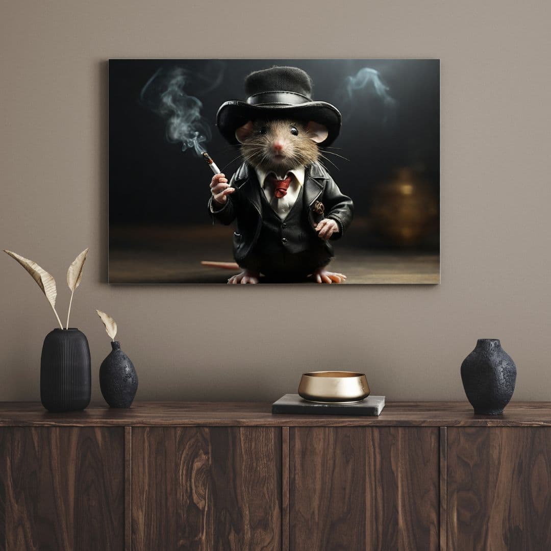 تابلو موش خوشتیپ handsome mouse