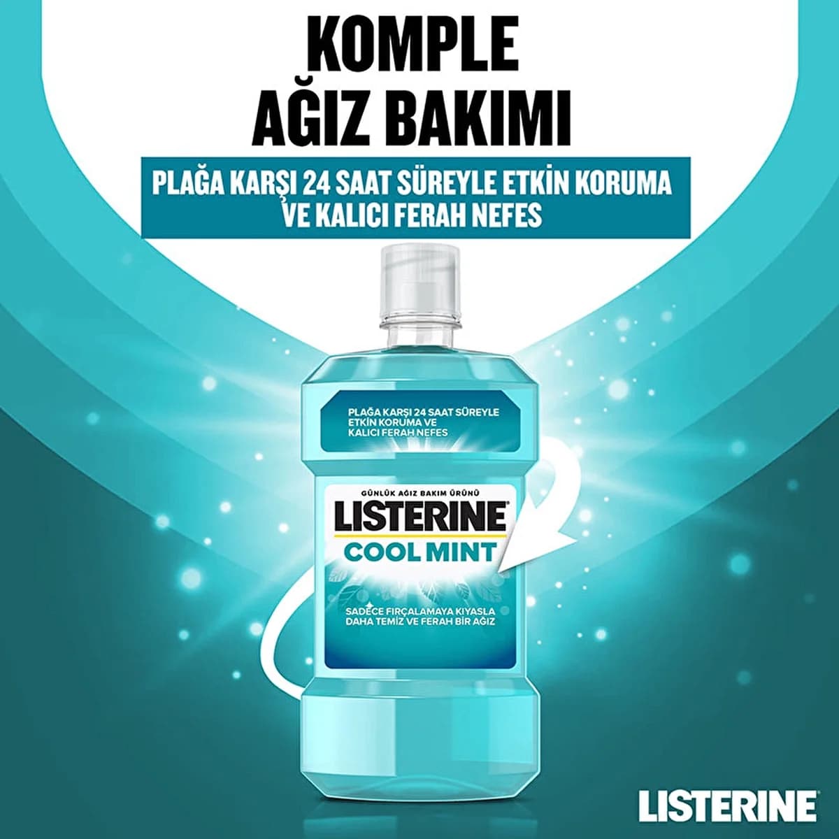 دهانشویه لیسترین مدل Cool Mint حجم 250 میلی لیتر — تصویر ۲