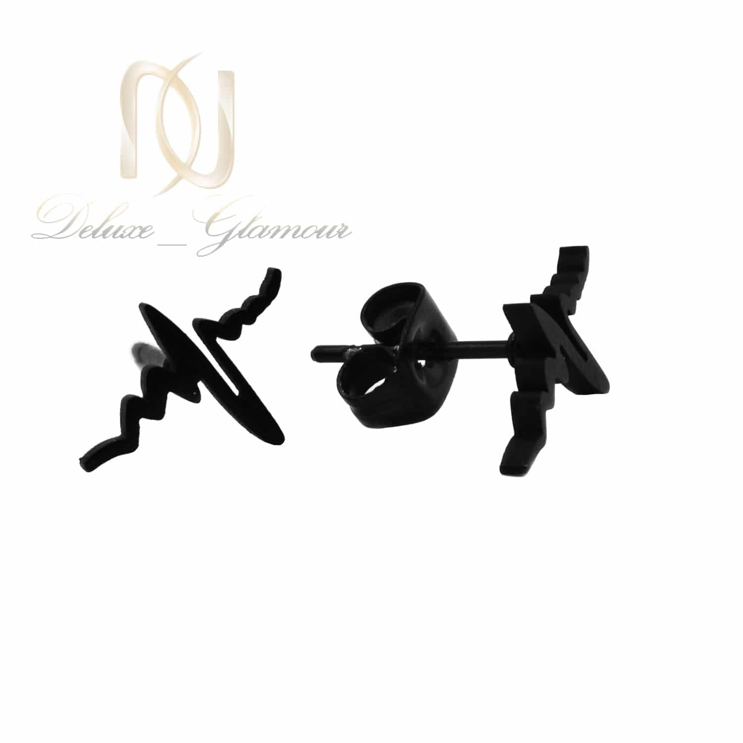 گوشواره میخی استیل طرح ضربان er-n280