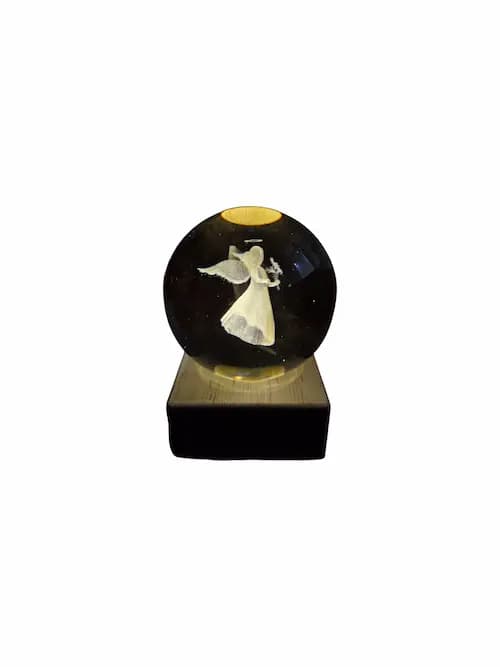 گوی کریستالی باطری خور قطر 8 سانت — تصویر ۲