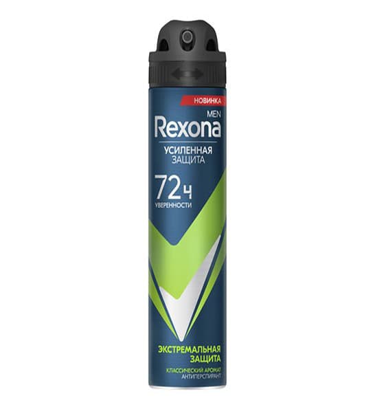 اسپری ضد تعریق مردانه رکسونا REXONA مدل ЭКСТРЕМАЛЬНАЯ ЗАЩИТА حجم 200 میل