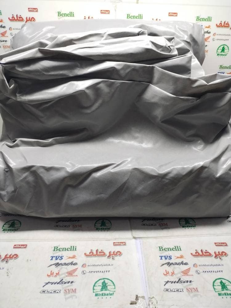 چادر انواع موتورسیکلت موتور ضخیم سایز بزرگ نقره ای (کیفیت درجه 1)