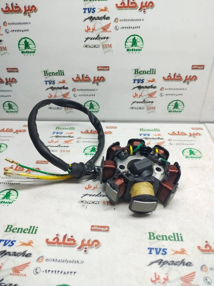 بوبین (دستگاه) سیم پیچی برق موتور تریل cb 200 سی بی و فلات طرح ktm کی تی ام کاربراتوری (8 بوبین) — تصویر ۲