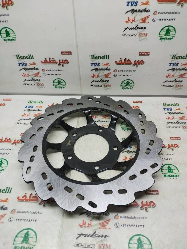 دیسک ترمز عقب بی کلاچ شوکا 5 پنج پیچ (پره ای)