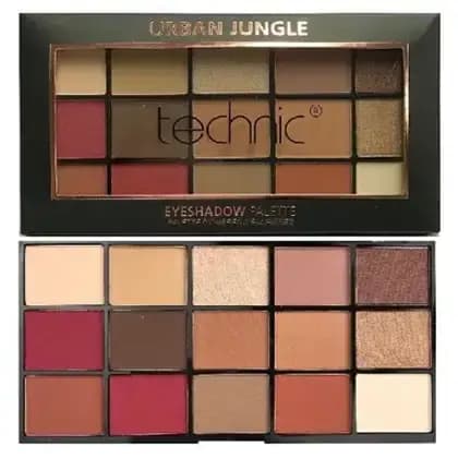 پالت سایه چشم ۱۵ رنگ اربن جانگل تکنیک مات و شاین Technic Urban Jungle Eyeshadow Palette — تصویر ۲