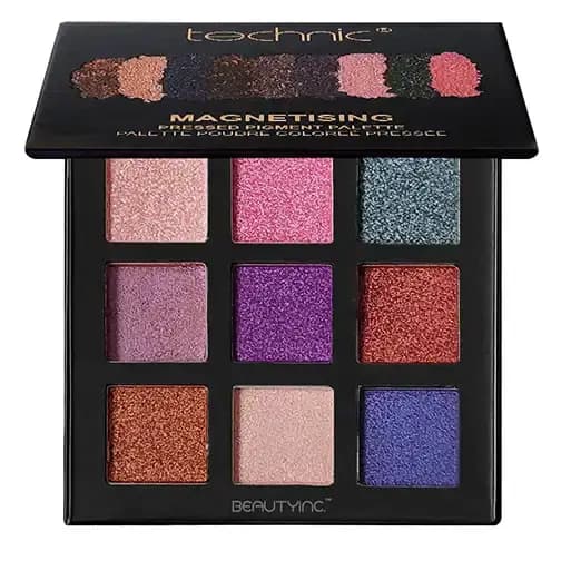پالت سایه چشم 9 رنگ مگنتایزینگ تکنیک مات و شاین Technic Magnetising Pressed Pigment Palette