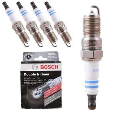 شمع موتور پژو 206 تیپ 2 پایه کوتاه سوزنی دبل ایریدیم بوش کد HR9KII33Y-9601