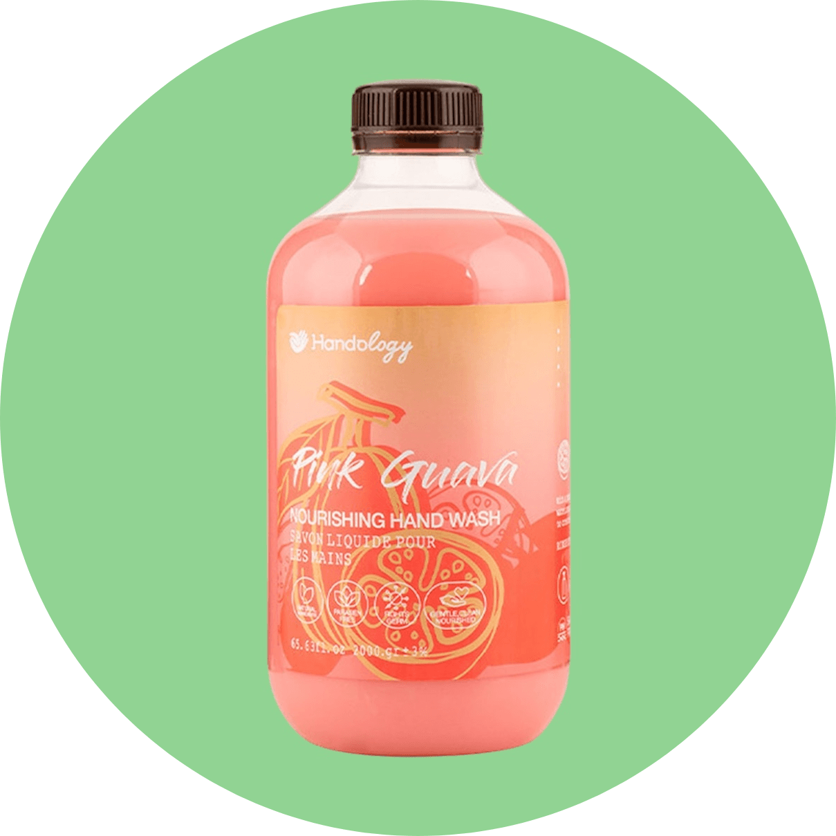 مایع دستشویی هندولوژی مدل تراپیکال گواوا حجم 2000 میل/Handology Tropical Guava Hand Wash