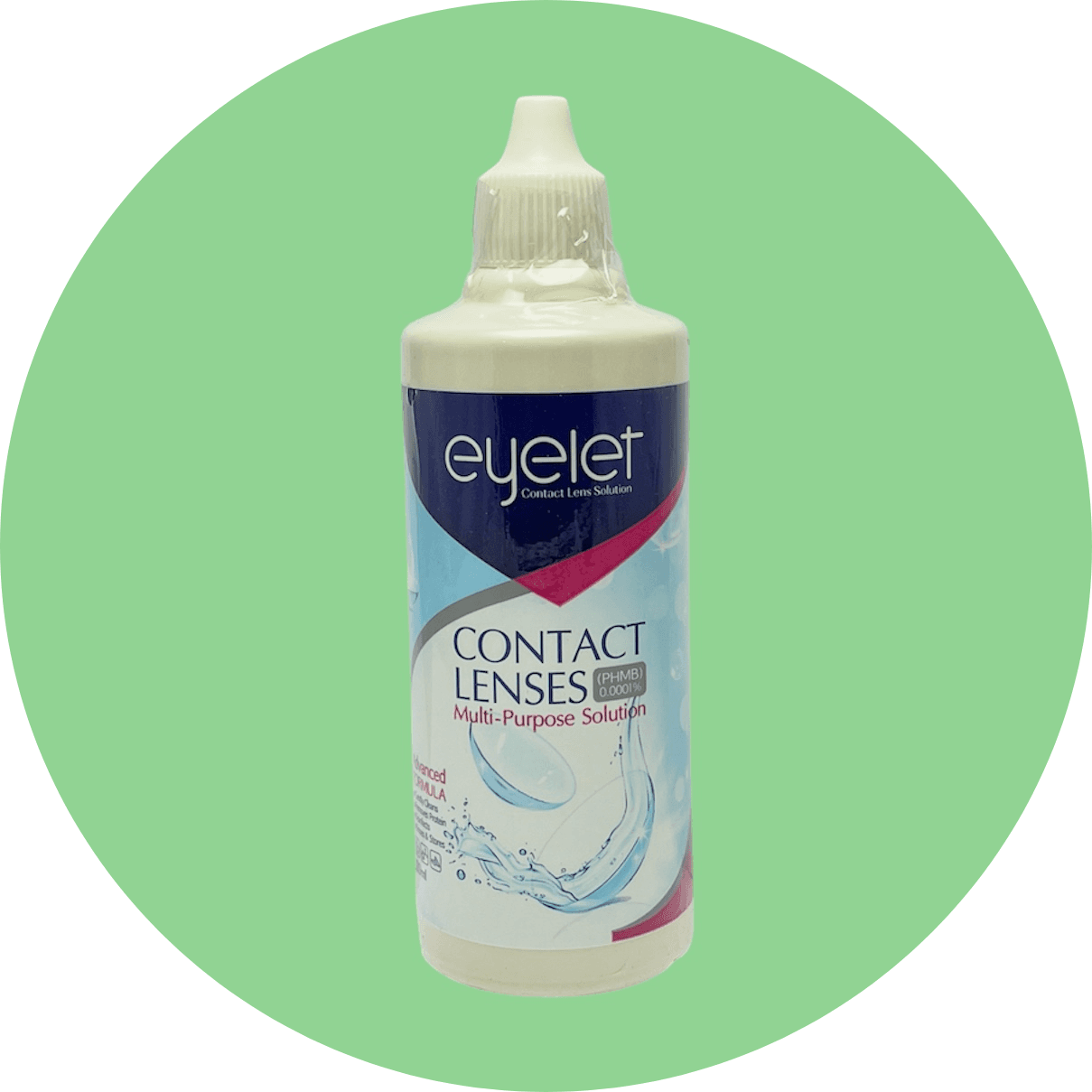 محلول شستشوی لنز آی لت مدل contact lenses حجم 120 میل/Eyelet Contact Lenses Multi-Purpose Solution — تصویر ۲