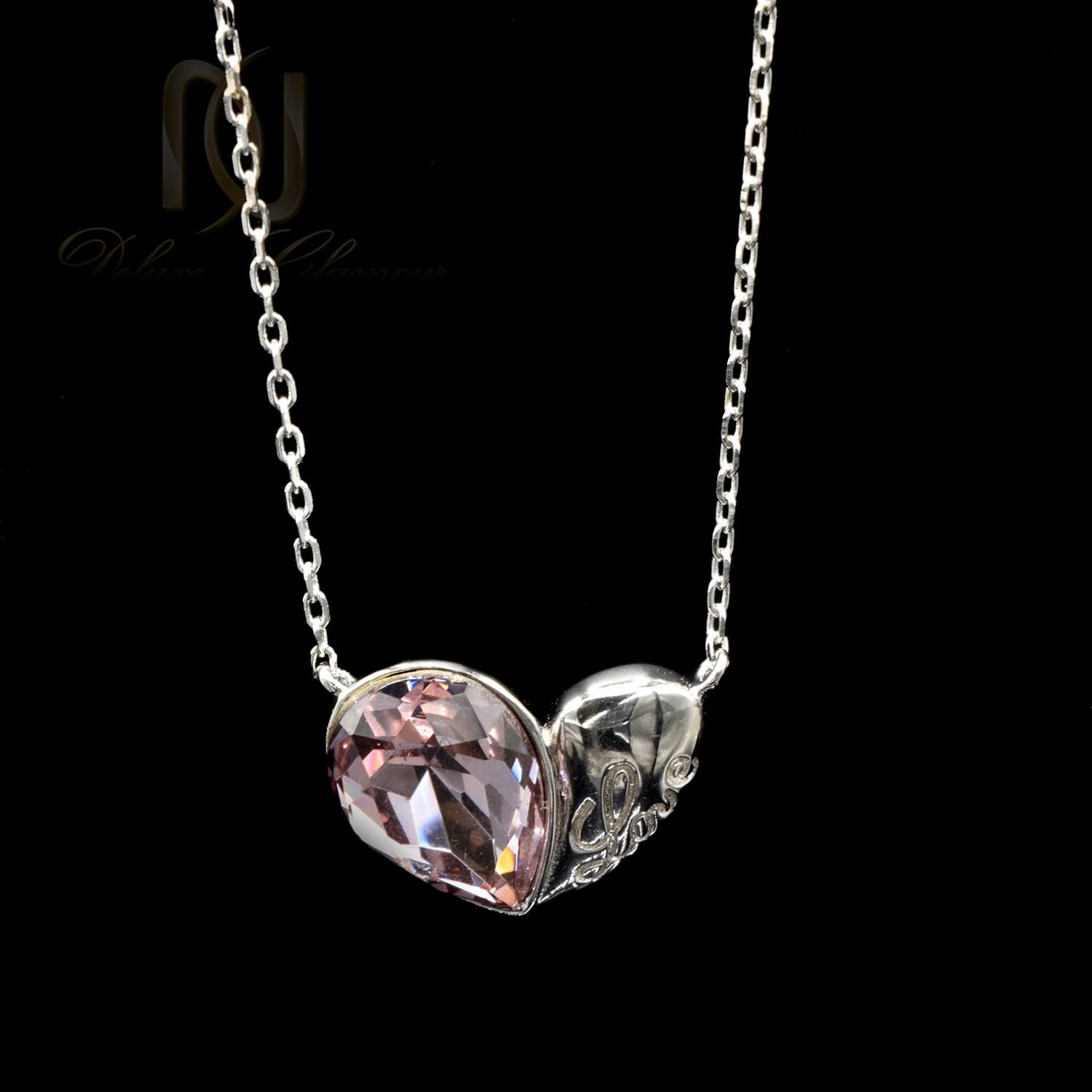 گردنبند swarovski نقره زنانه طرح قلب nw-n753 — تصویر ۳