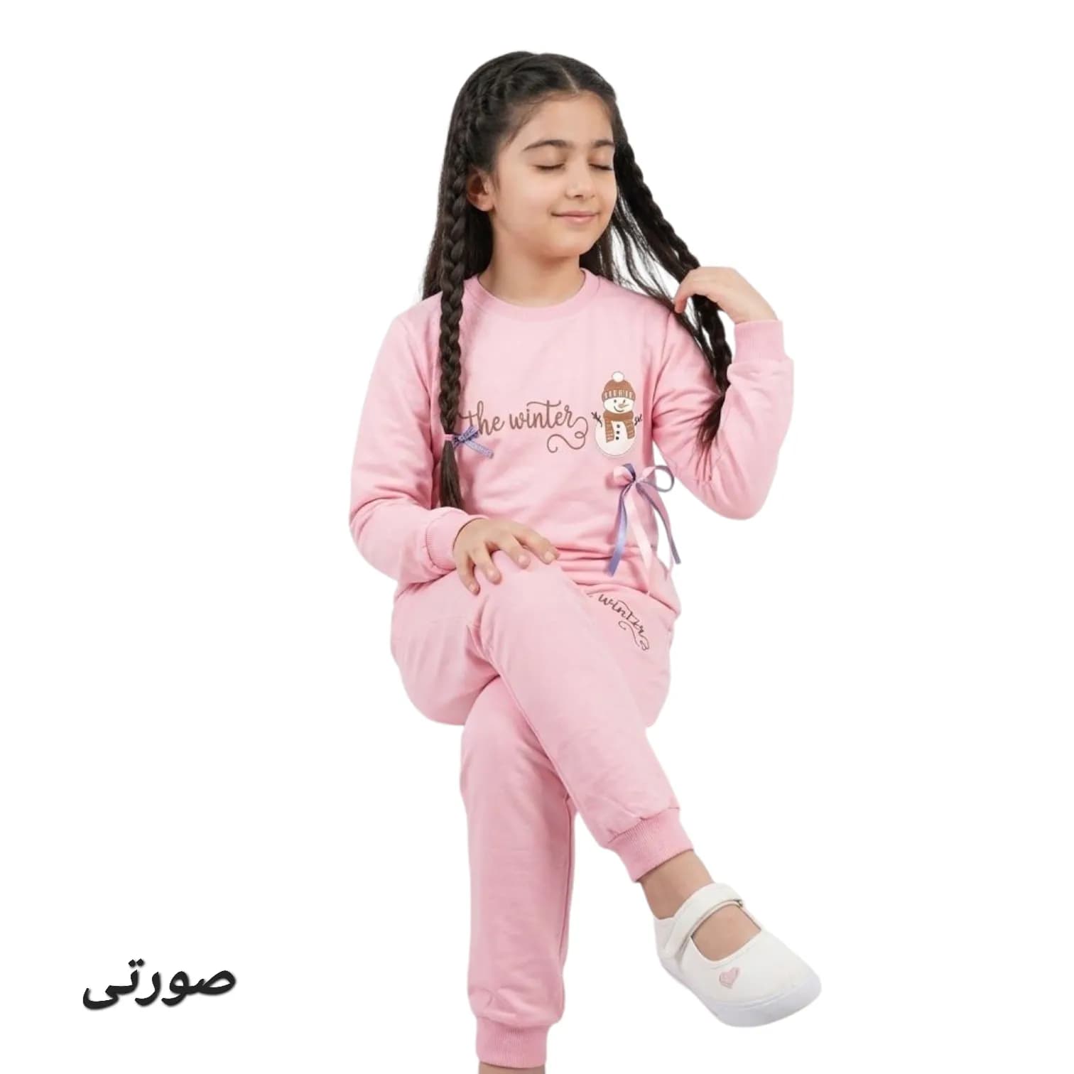 بلوز شلوار دخترانه آدم‌برفی — تصویر ۳