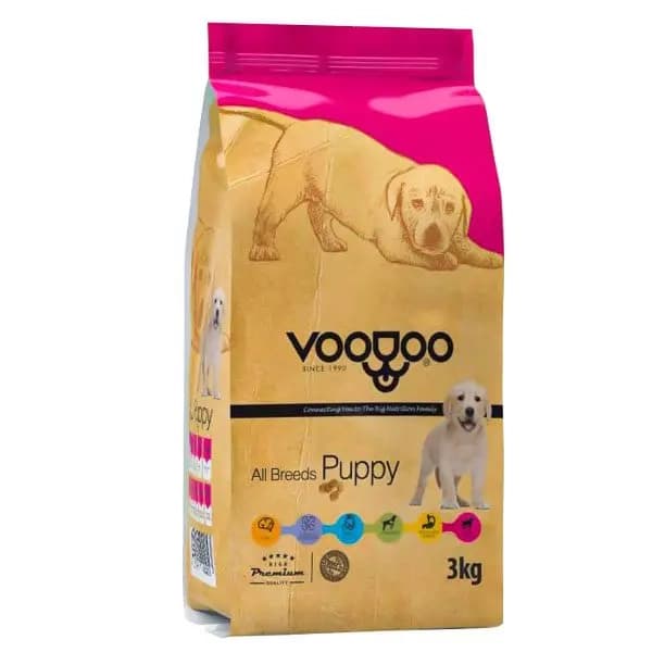 غذای خشک توله سگ وودو Voodoo وزن 3 کیلوگرم