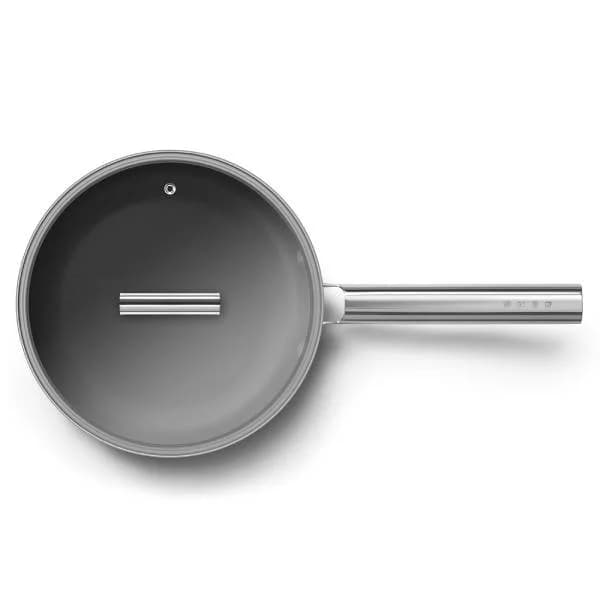 ماهیتابه اسمگ رنگ مشکی مدل CKFF2801 سایز 28 سانتی متر — تصویر ۳