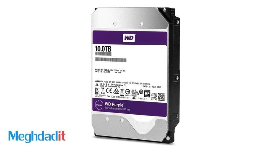 هارد دیسک اینترنال وسترن دیجیتال Purple با ظرفیت 10 ترابایت — تصویر ۴