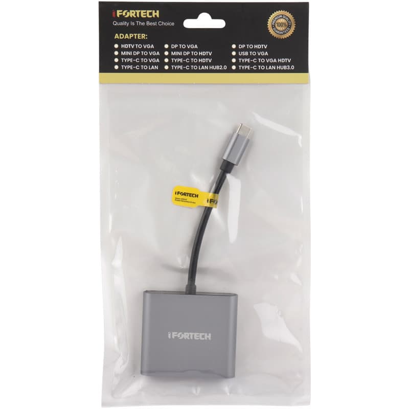 تبدیل Type-c به HDMI/USB3.0/Type-C (کارکرد روی برخی موبایل ها طبق توضیحات) — تصویر ۲
