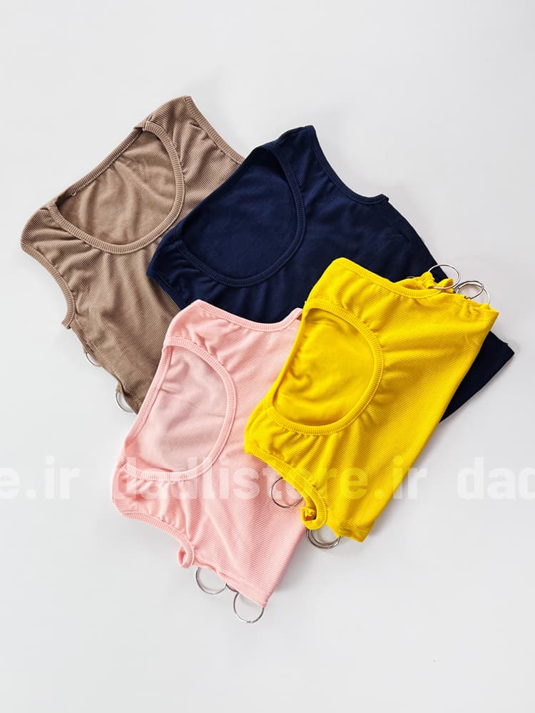 تاپ کبریتی یقه گرد کنار حلقه — تصویر ۶