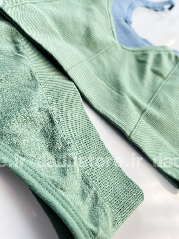 ست نیمتنه و شورت بکلس کبریتی بند مینیمال — تصویر ۸