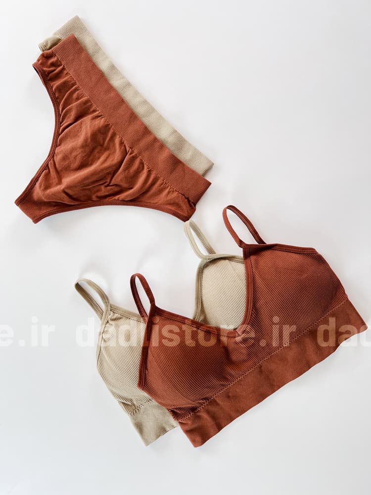 ست نیمتنه کاپدار و شورت بکلس کبریتی — تصویر ۴