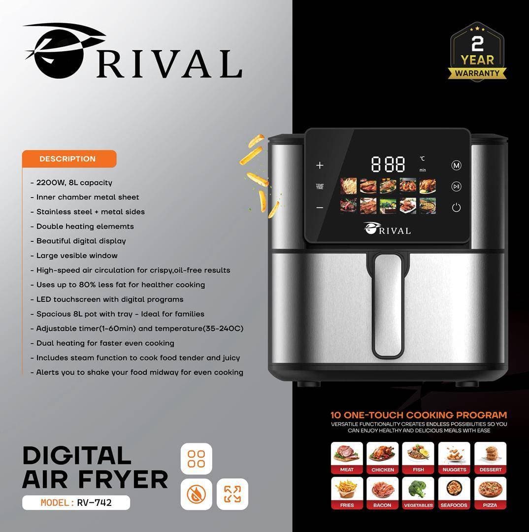 سرخ‌ کن بدون روغن دیجیتال ریوال (Rival) مدل RV-742