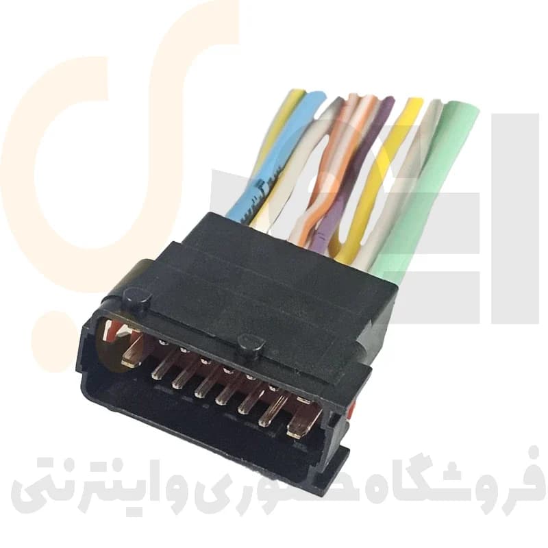 سوکت 16 خانه نری مشکی مقابل BSM ( زیر داشبورد پژو 206 ) سوکت سما الکتریک