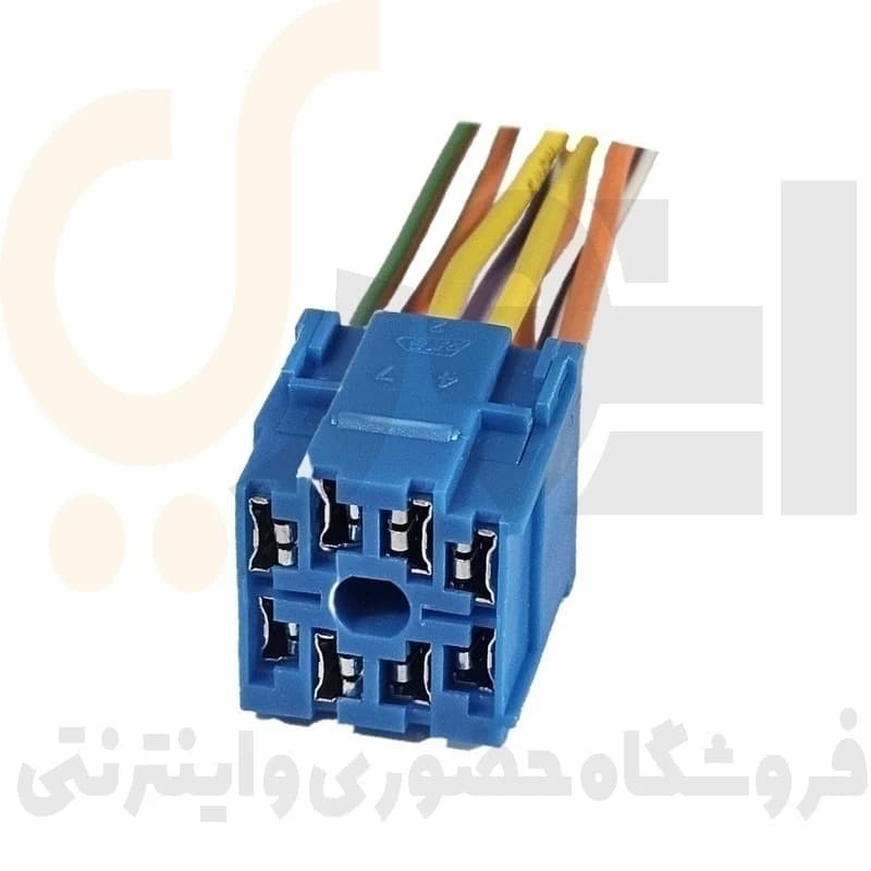 سوکت 8 خانه رله ای آبی سوکت سما الکتریک