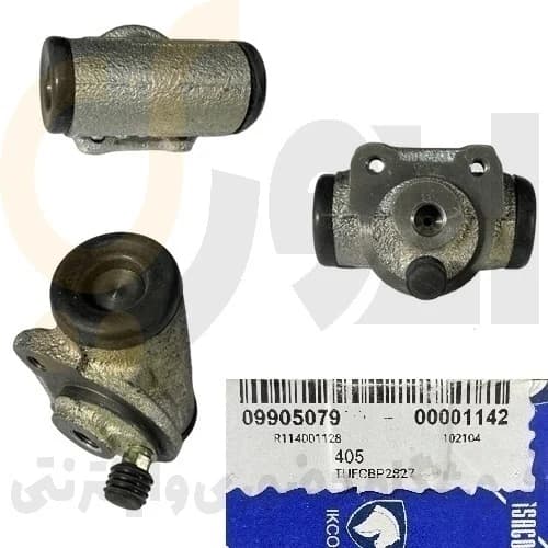 سیلندر ترمز عقب (چپ و راست) با قطر داخلی 22 با ABS طرح آذین تنه ( ورودی روغن M10 ) پژو 405 ، سمند ، پارس – ISACO – ایساکو