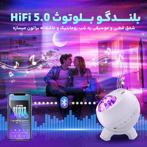 اسپیکر و چراغ خواب شفق قطبی — تصویر ۵