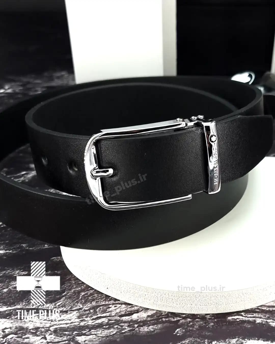 کمربند Montblanc سگک نقره ای — تصویر ۲