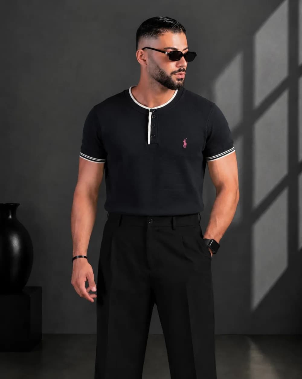 فیت شرت مردانه سه دکمه POLO — تصویر ۳
