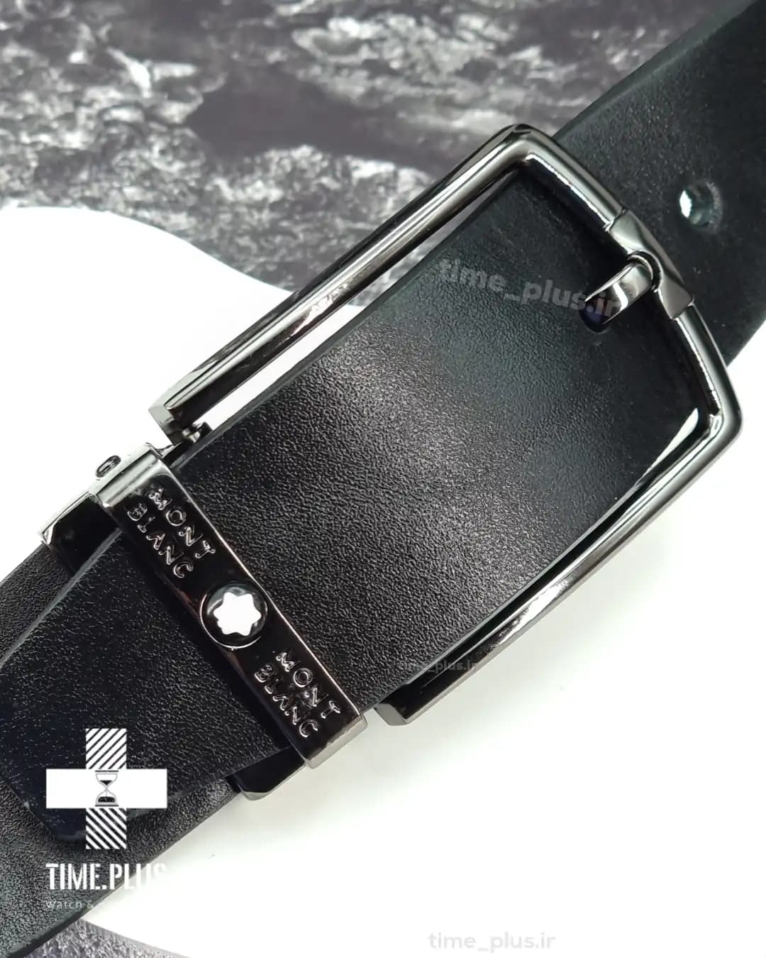 کمربند Montblanc سگک دودی — تصویر ۳