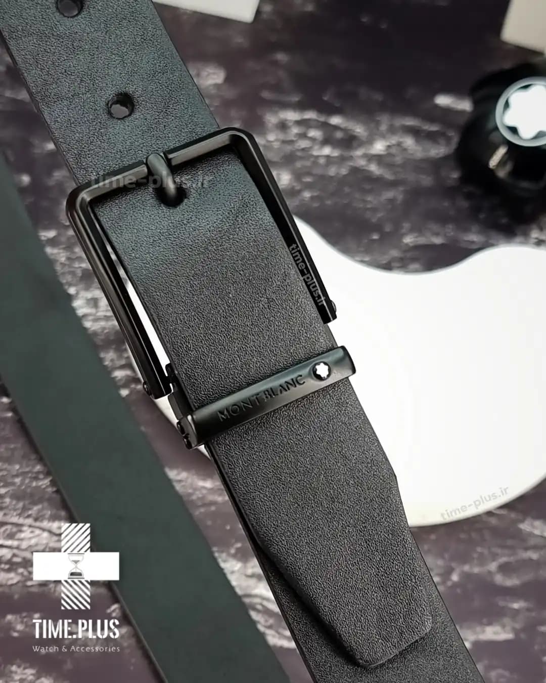 کمربند Montblanc مشکی — تصویر ۴