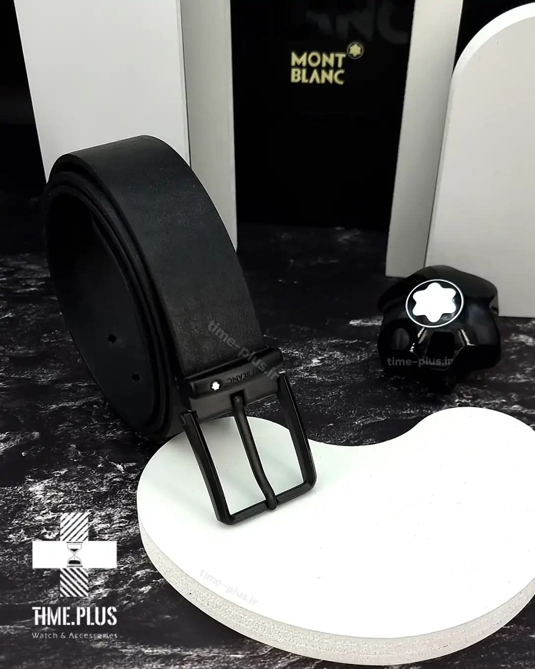 کمربند Montblanc مشکی — تصویر ۲