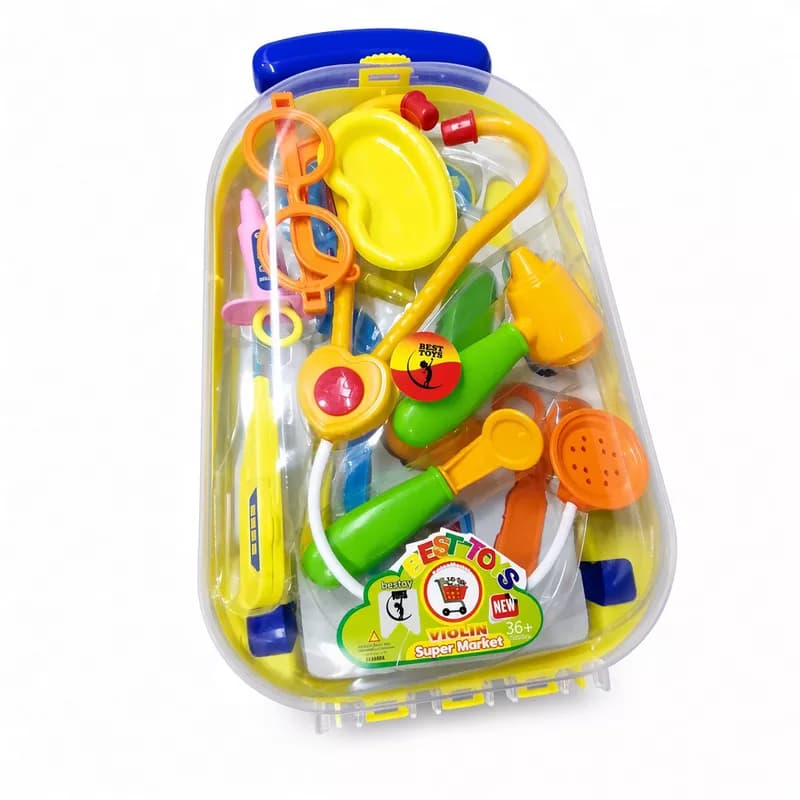 ست ابزار پزشکی و دکتر بازی اسباب بازی مدل چمدانی برند Best Toys — تصویر ۳