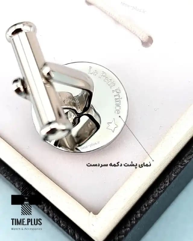 دکمه سردست مونت بلانک نقره ای کیفیت مستر — تصویر ۷