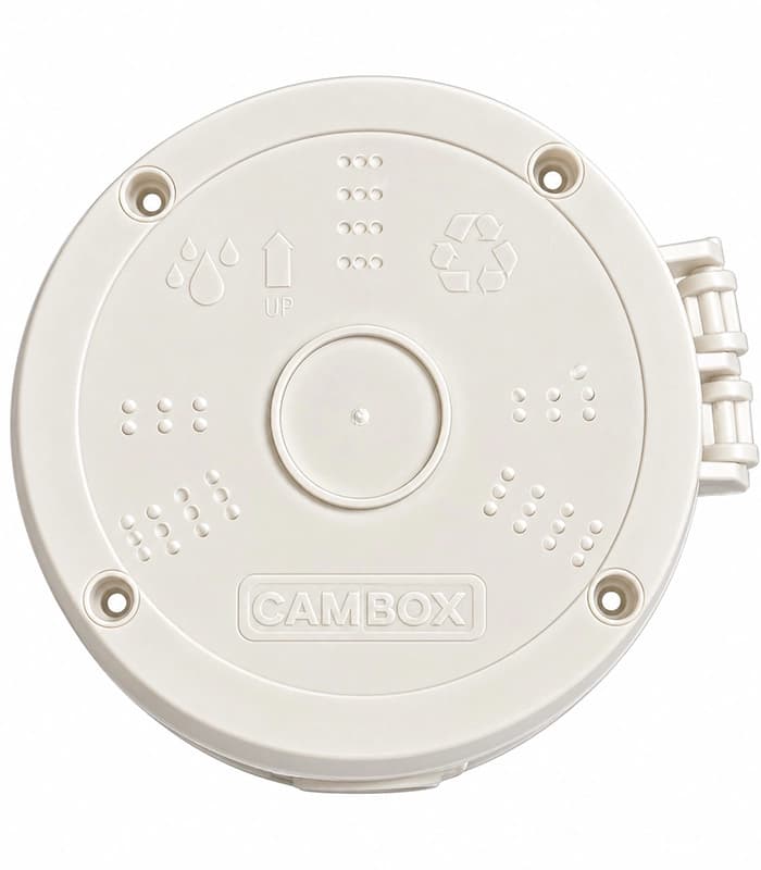 جعبه تقسیم روکار دوربین مداربسته گرد سایز14 CAM BOX لولایی — تصویر ۳