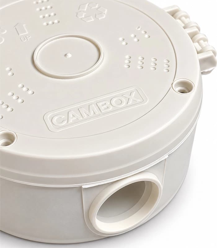 جعبه تقسیم روکار دوربین مداربسته گرد سایز14 CAM BOX لولایی — تصویر ۴