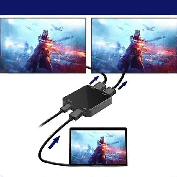 مبدل و سوئیچ 1 به 2 HDMI کوتتسی OF-037 — تصویر ۳