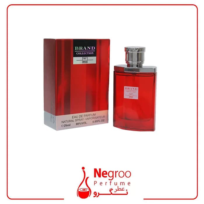 عطر جیبی مردانه برند کالکشن کد 053 مدل دانهیل قرمز — تصویر ۲