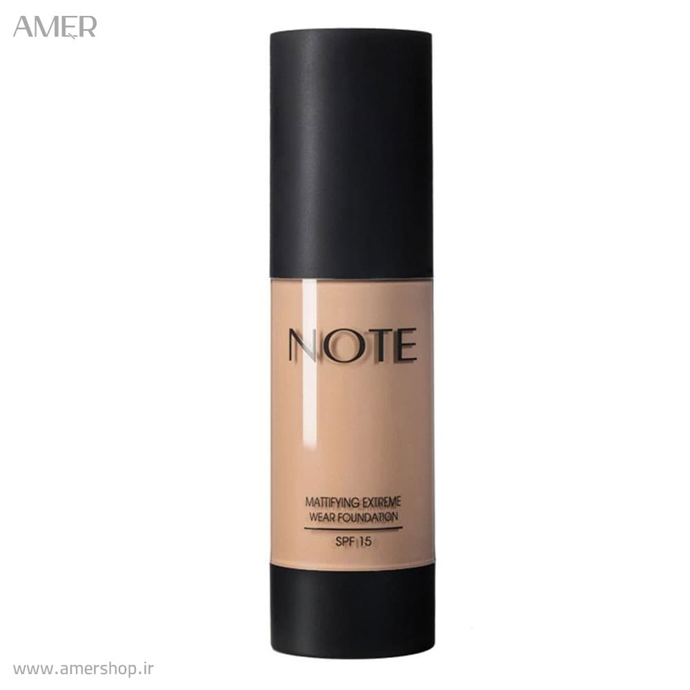 کرم پودر پمپی مات اکستریم شماره 14 نوت Note mattifying extreme wear foundation cream14 — تصویر ۲