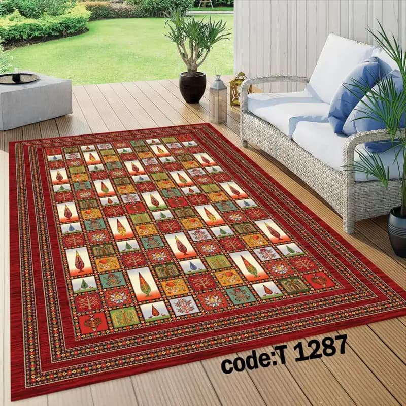 مخمل فرش (فرشینه) کد FAM- T 1287