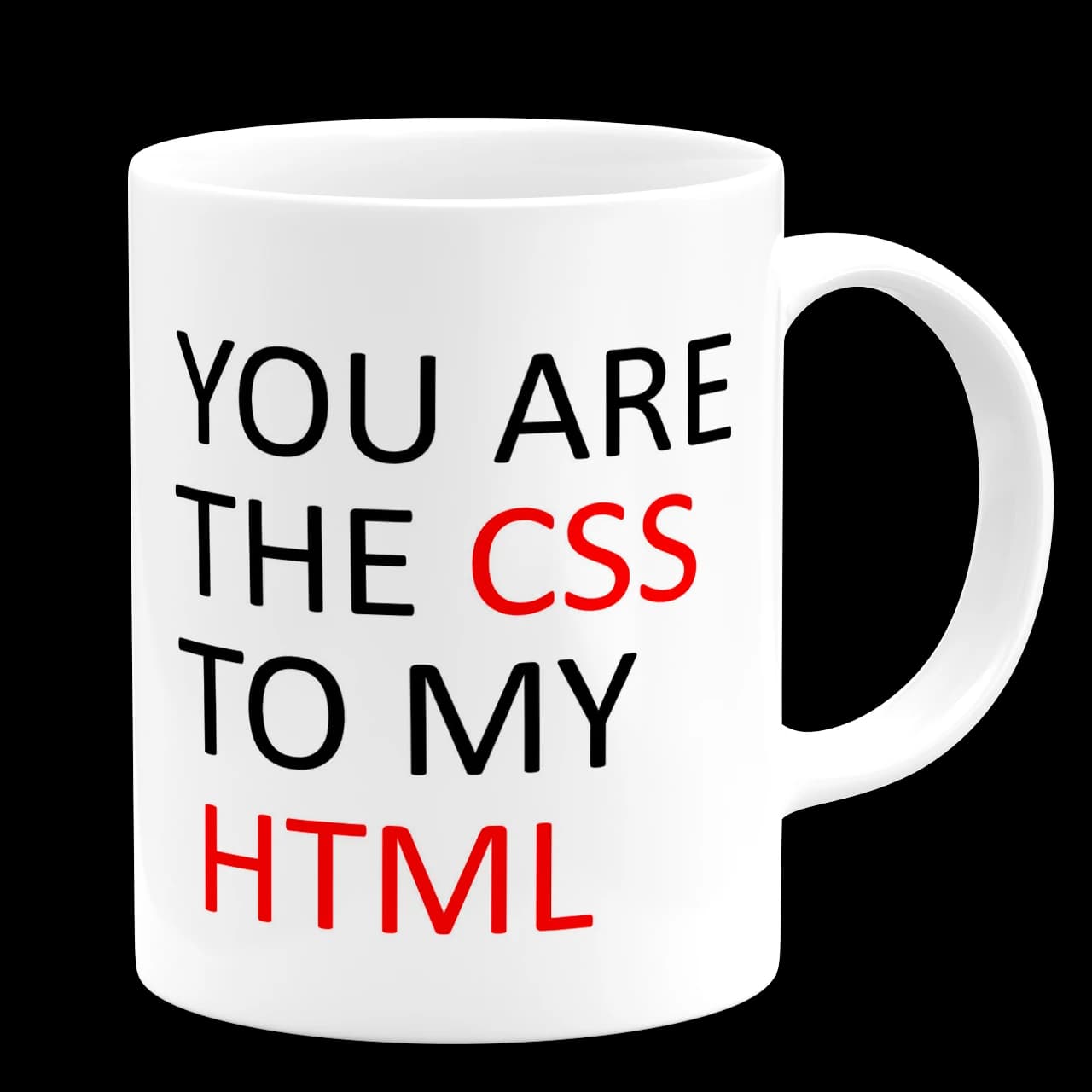 ماگ You are the css to my Html مدل Z24 — تصویر ۳