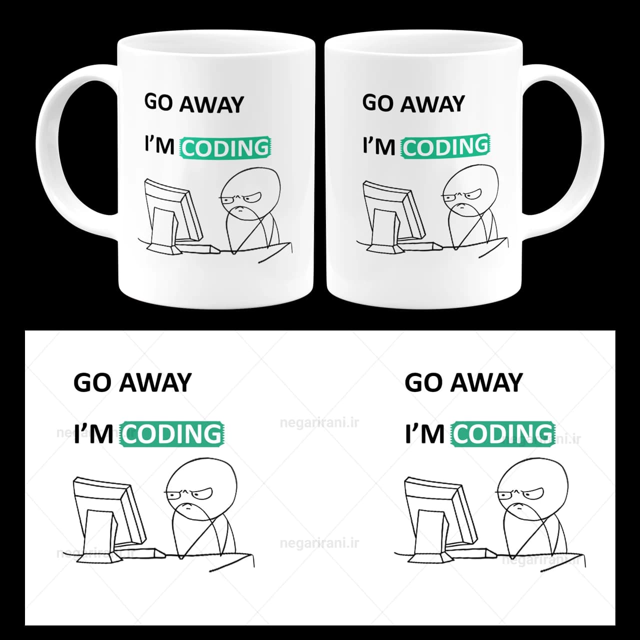 ماگ go away iam coding مدل Z5