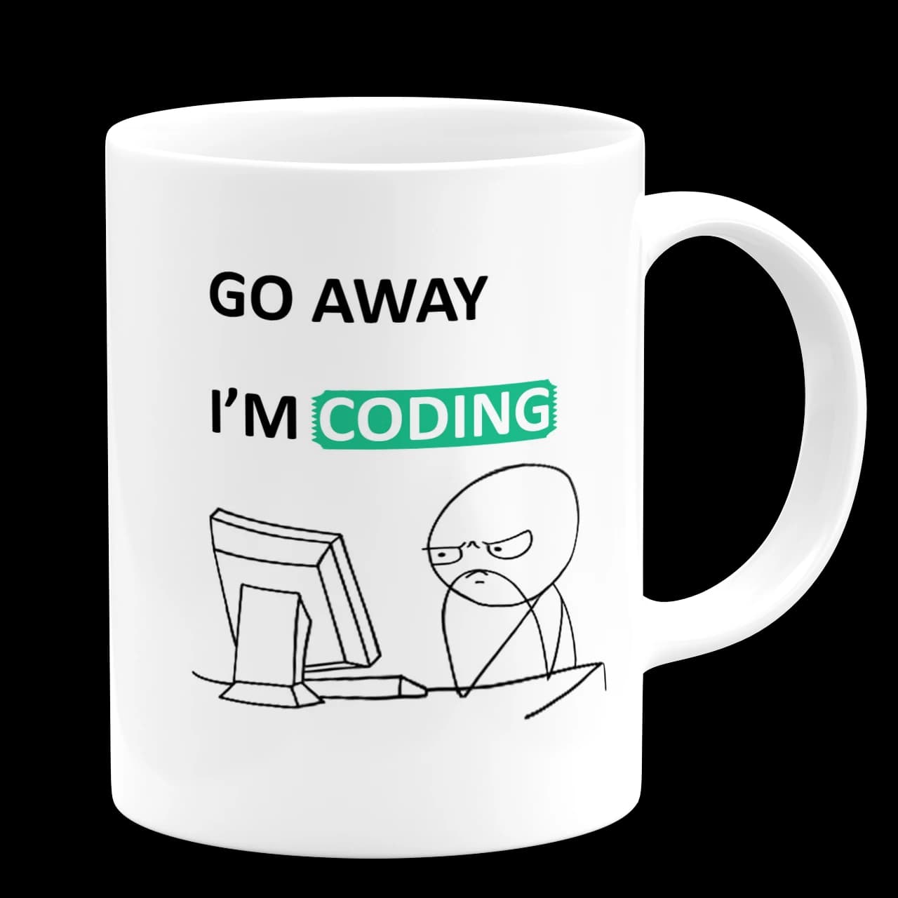 ماگ go away iam coding مدل Z5 — تصویر ۳
