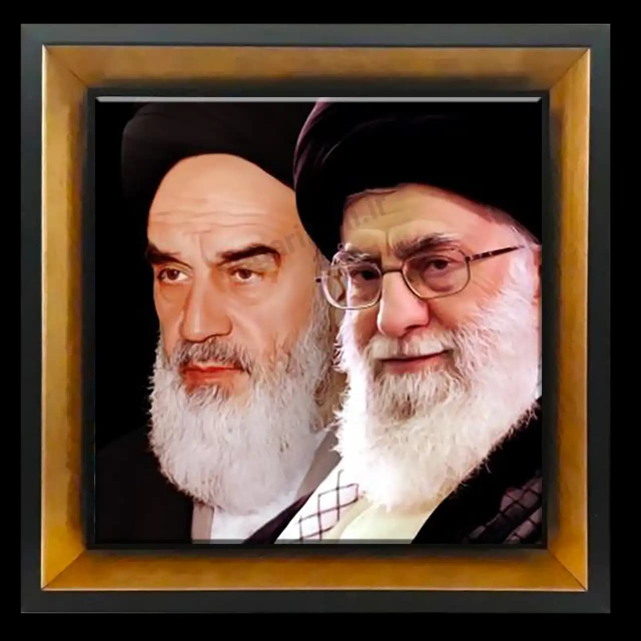 تابلو کاشی رهبر انقلاب و امام خمینی (ره) مدل 2Y 14