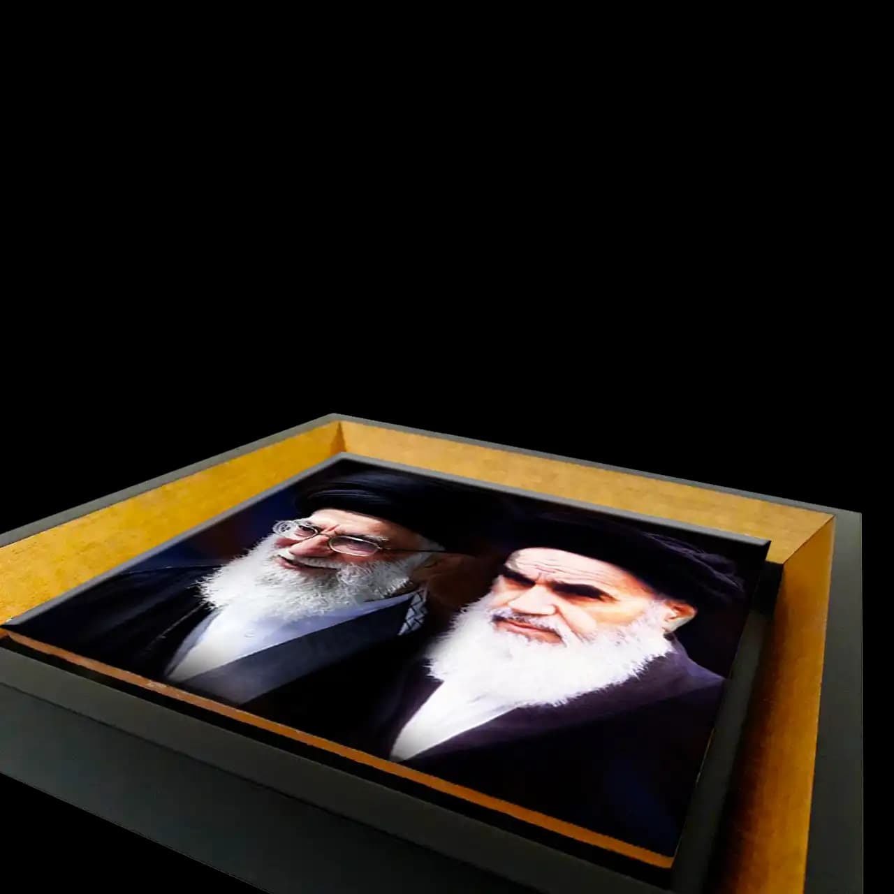 تابلو کاشی رهبری و امام خمینی (ره) مدل 2Y 11 — تصویر ۳