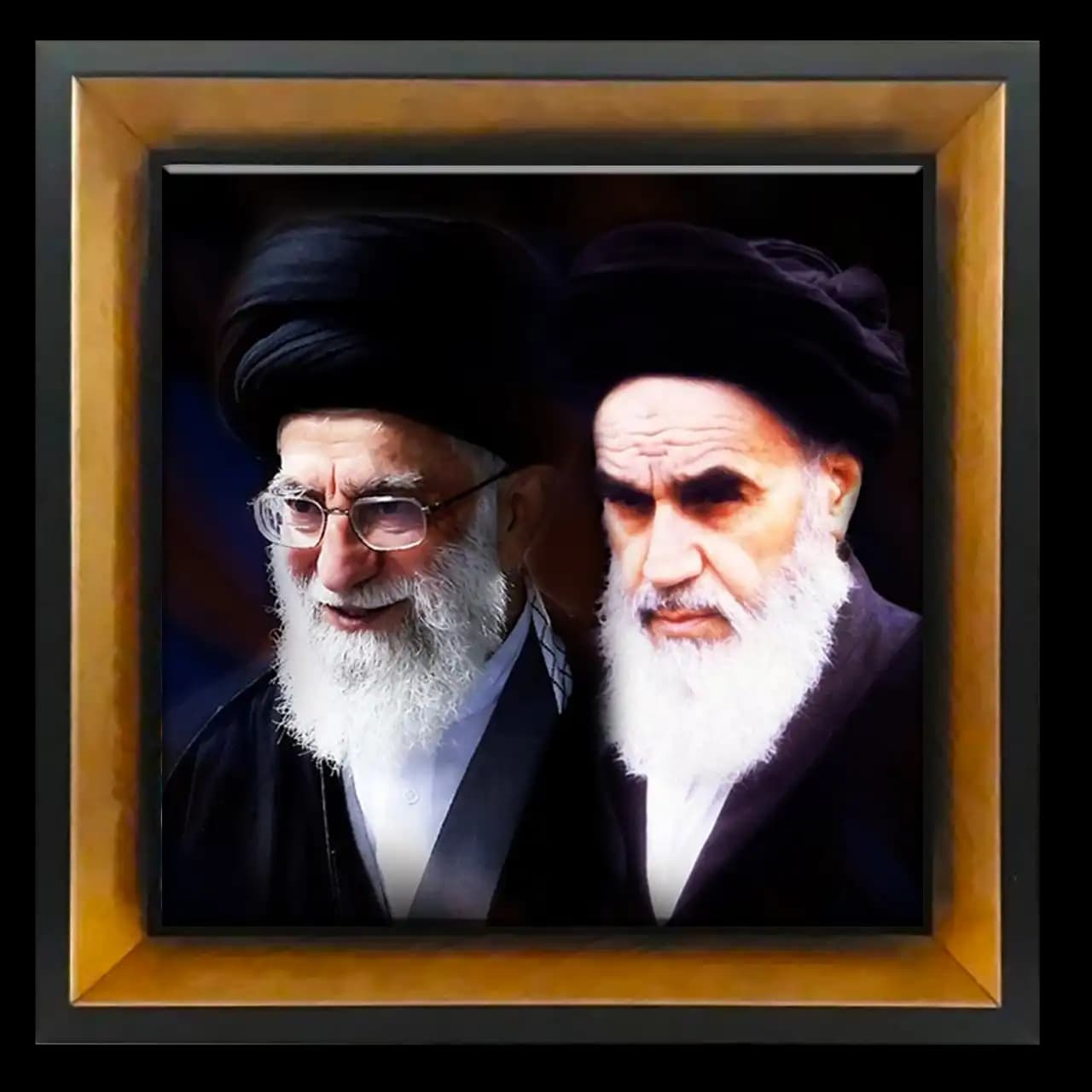 تابلو کاشی رهبری و امام خمینی (ره) مدل 2Y 11